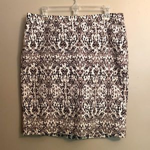 animal print skirt size 10
